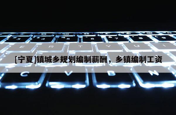 [寧夏]鎮(zhèn)城鄉(xiāng)規(guī)劃編制薪酬，鄉(xiāng)鎮(zhèn)編制工資