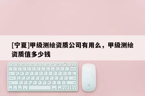 [寧夏]甲級測繪資質公司有用么，甲級測繪資質值多少錢