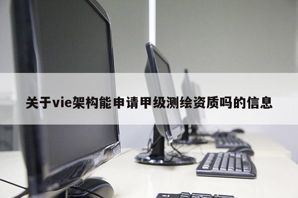 關(guān)于vie架構(gòu)能申請甲級測繪資質(zhì)嗎的信息